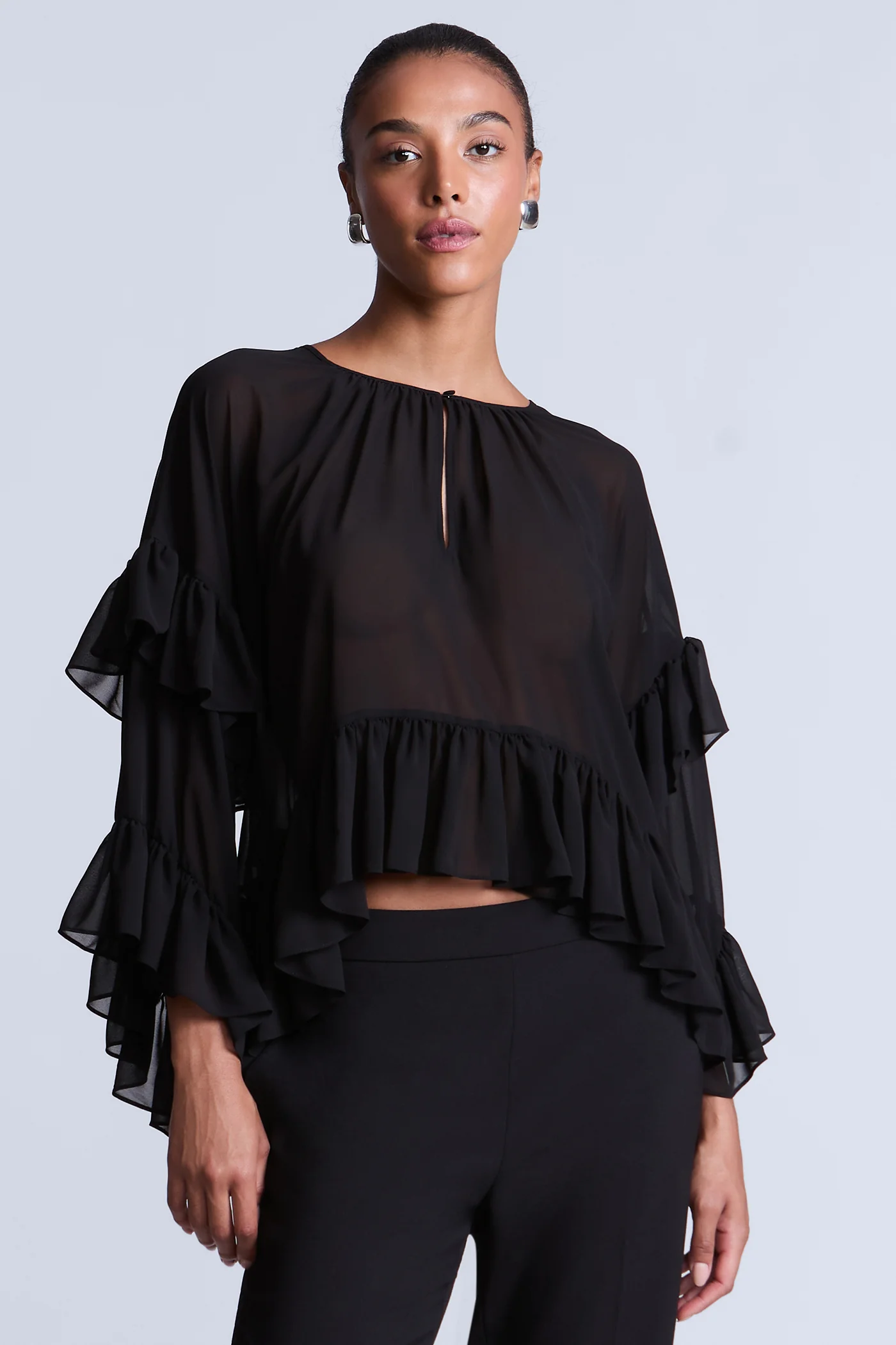 Ruffle Swing Top