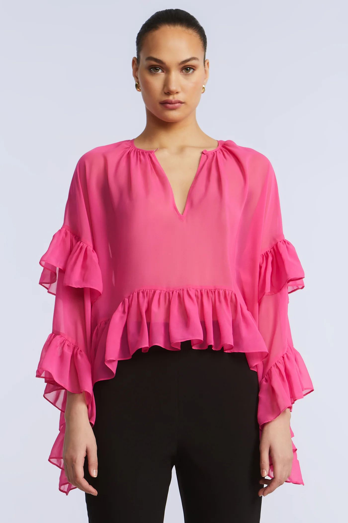 Ruffle Swing Top