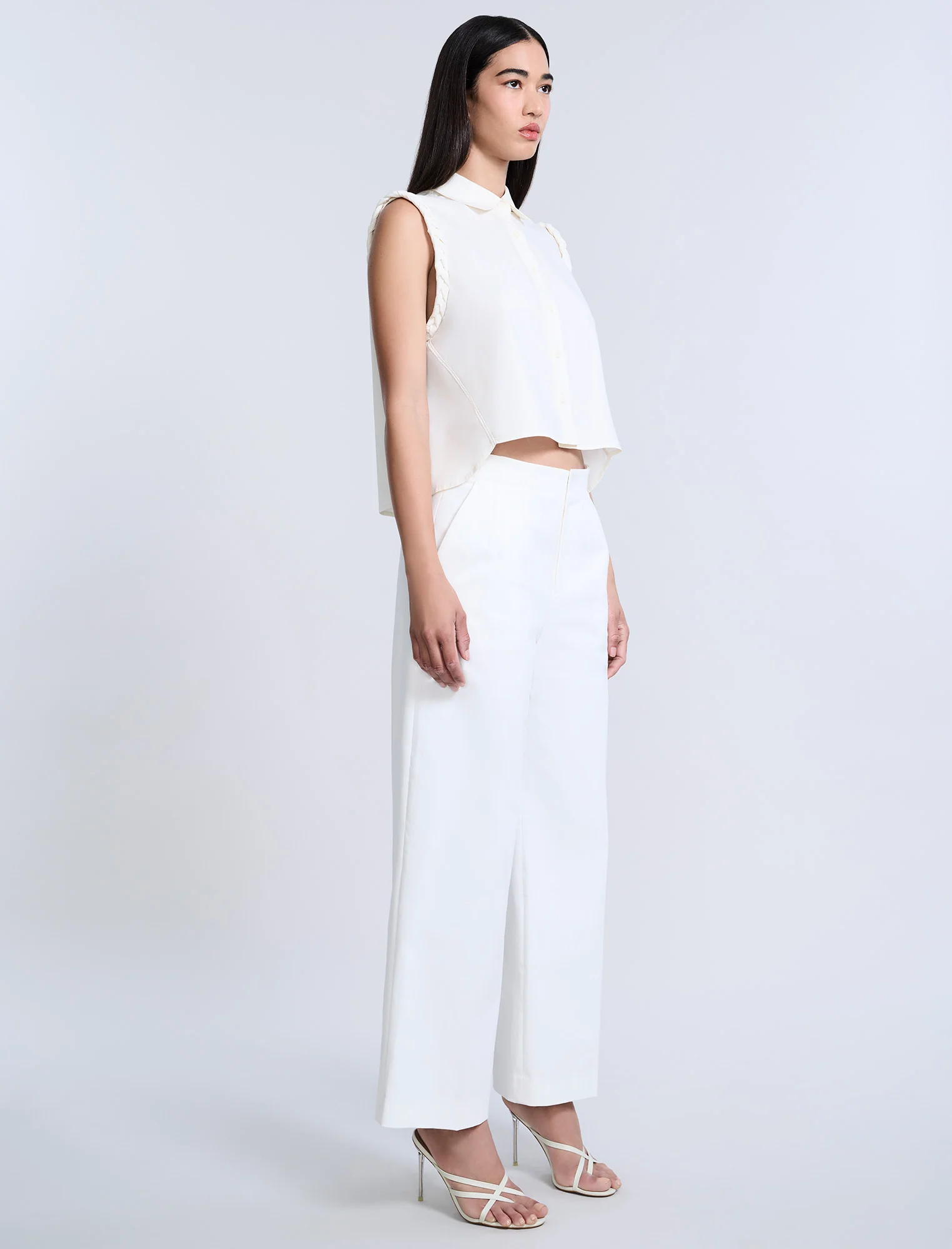 Braided Button Down Shirt