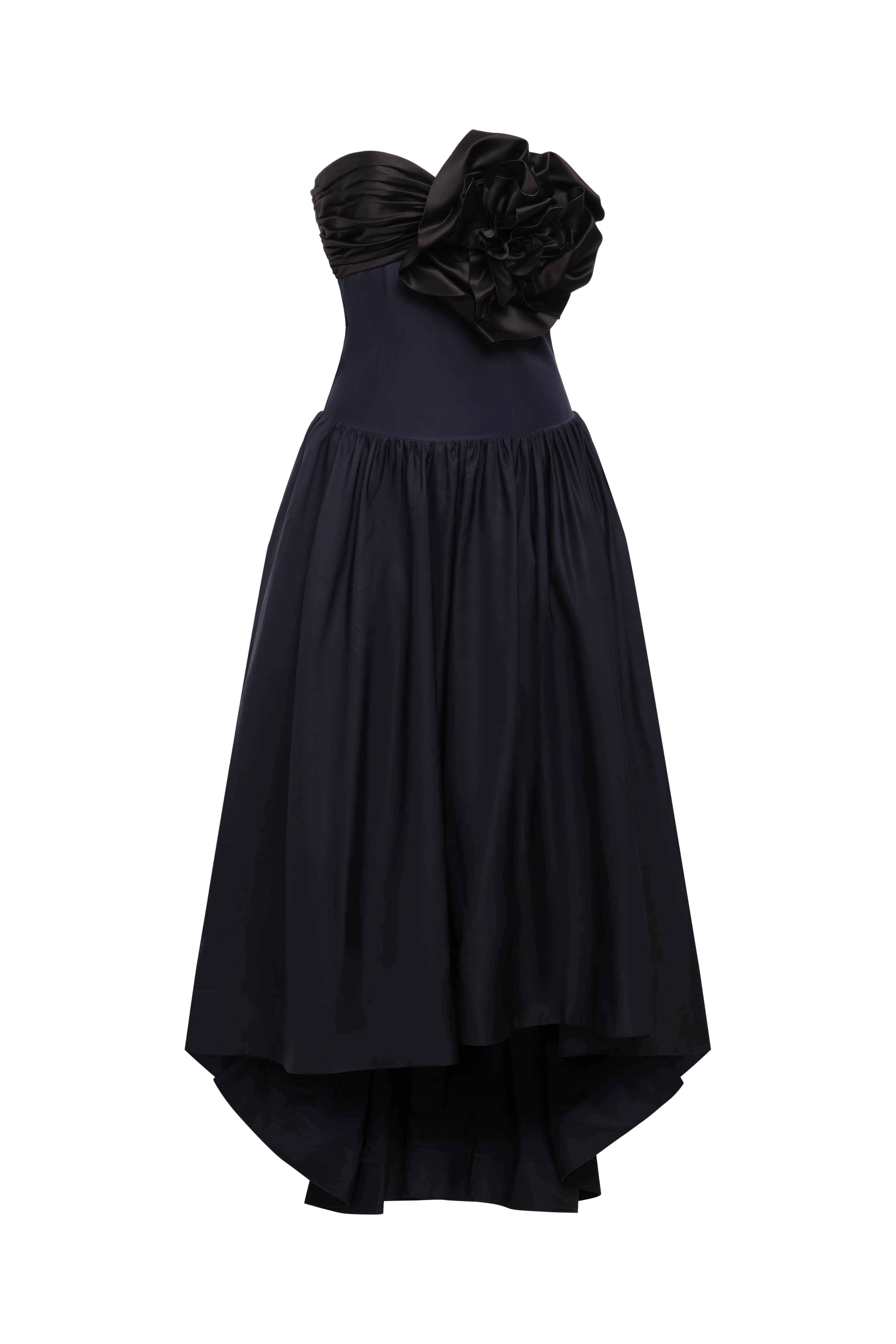 High Low Gown With Flower