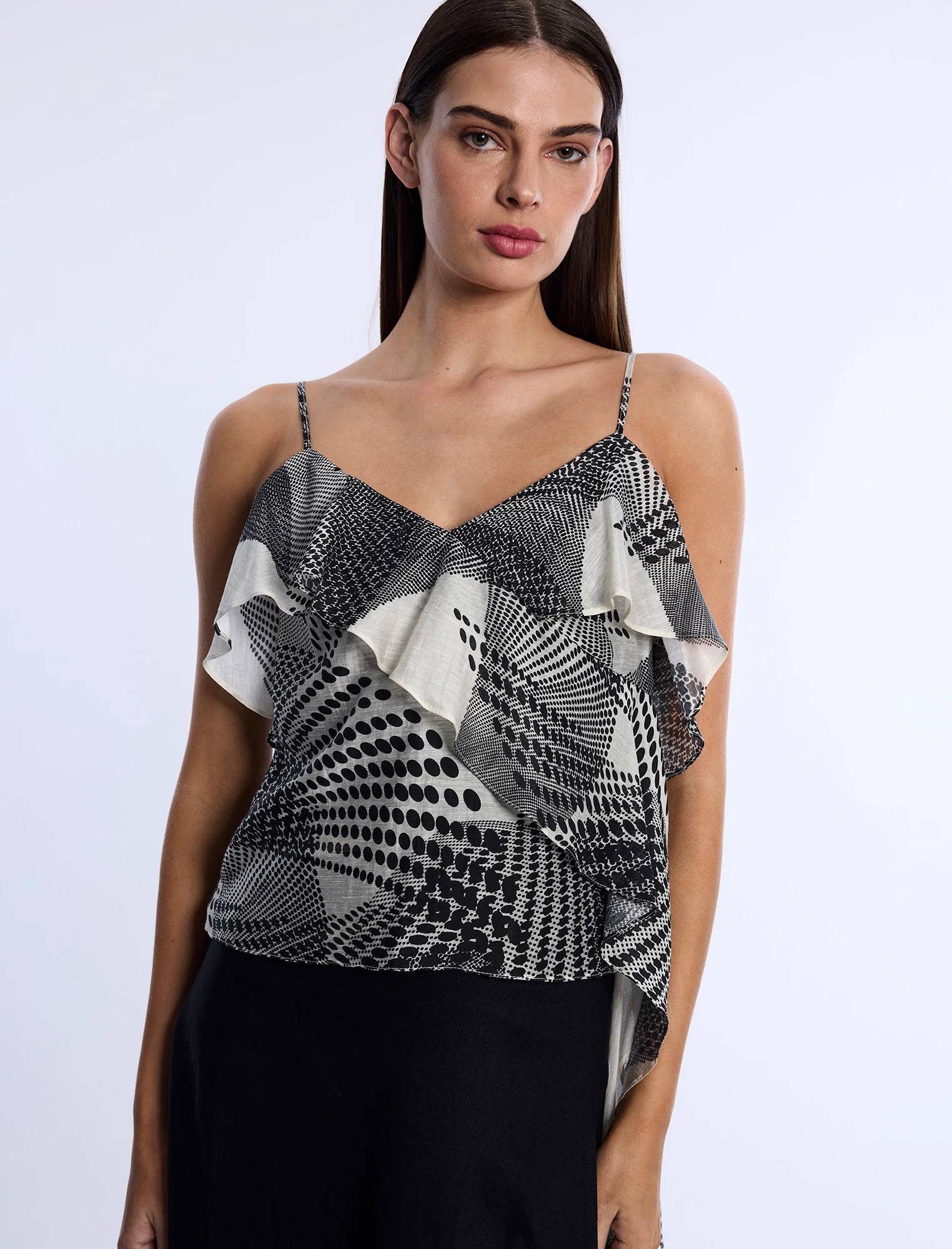 Printed Flounce Cami