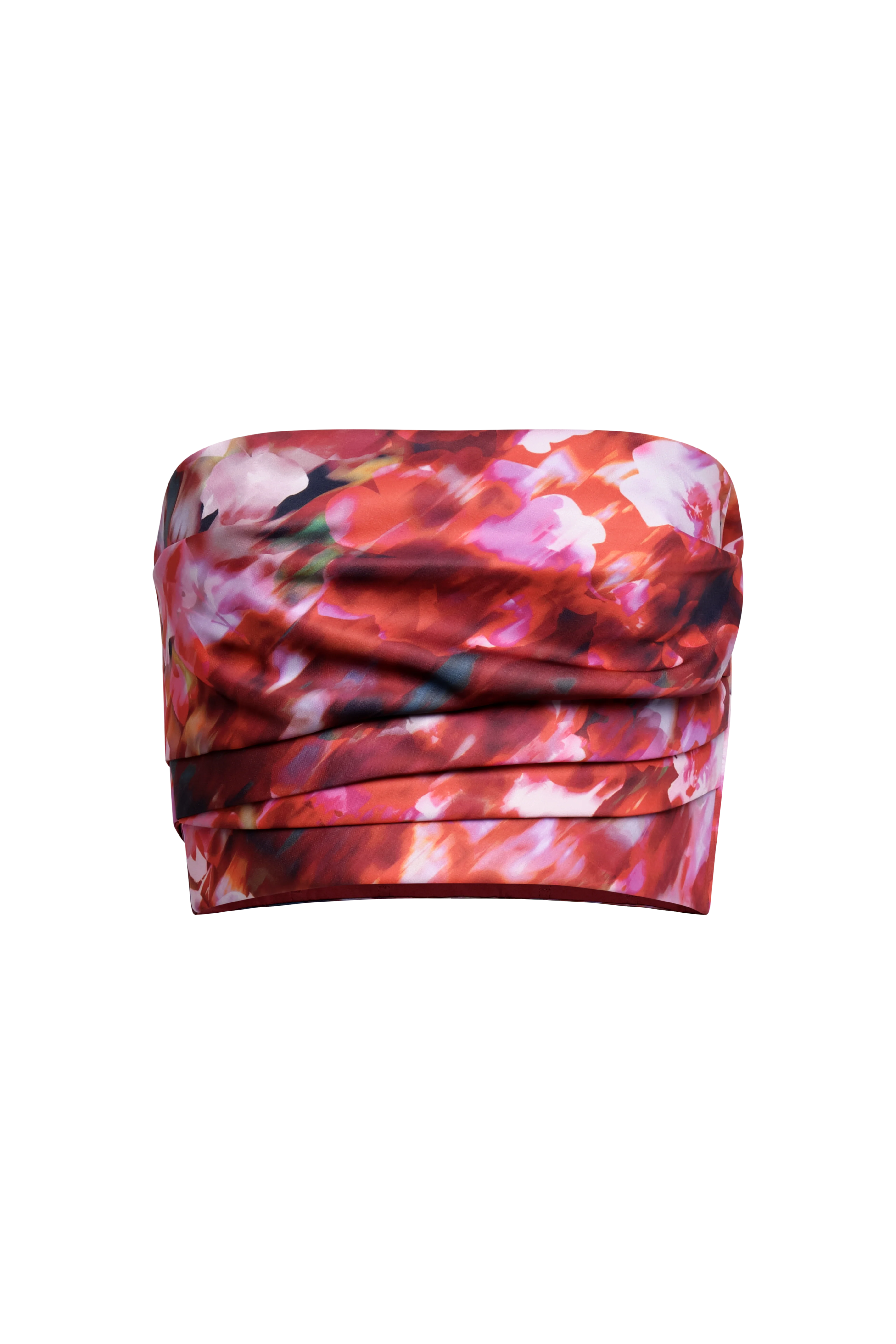 Pleated Satin Bustier