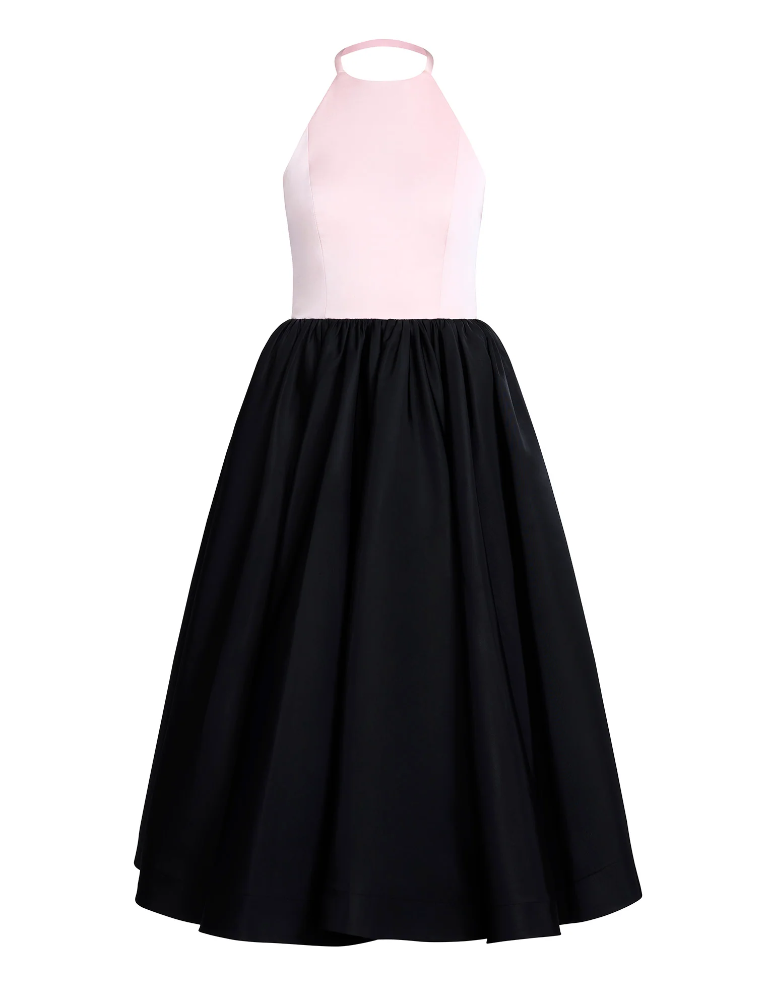 Halter Tea Length Dress