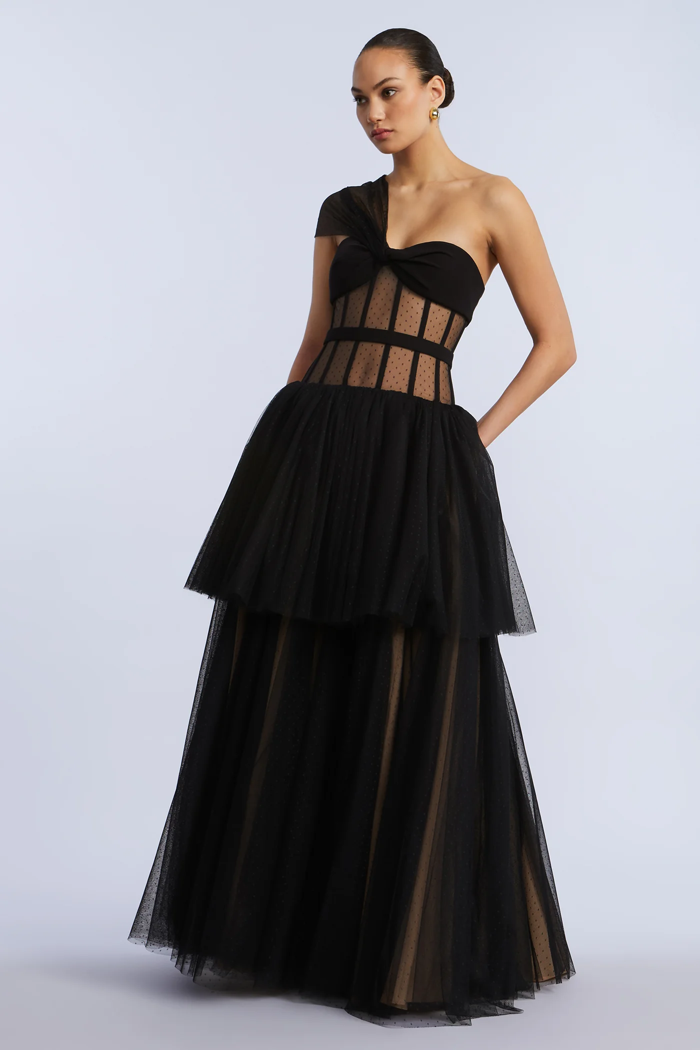 Dot Tulle Gown