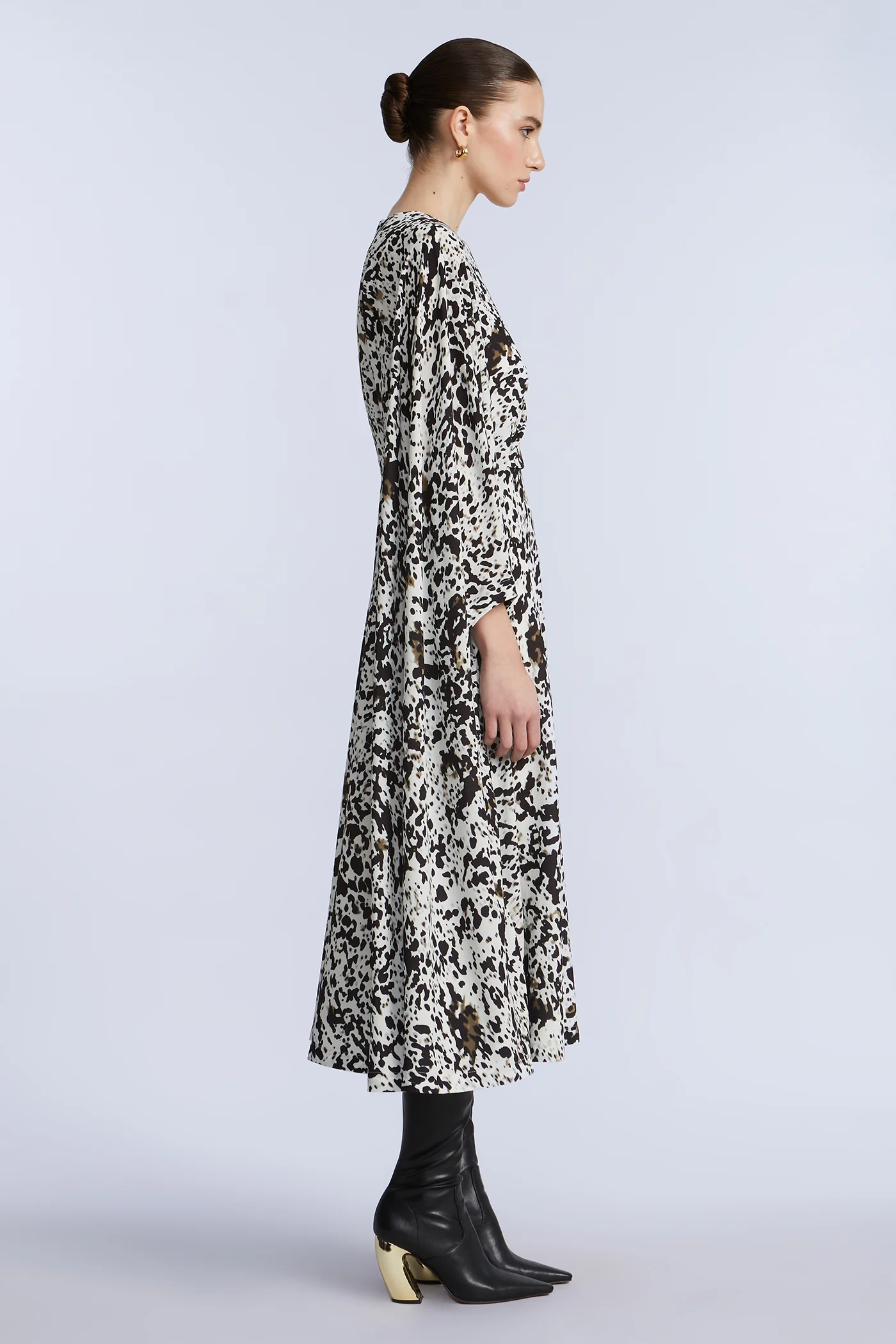 One Sleeve Midi Dress