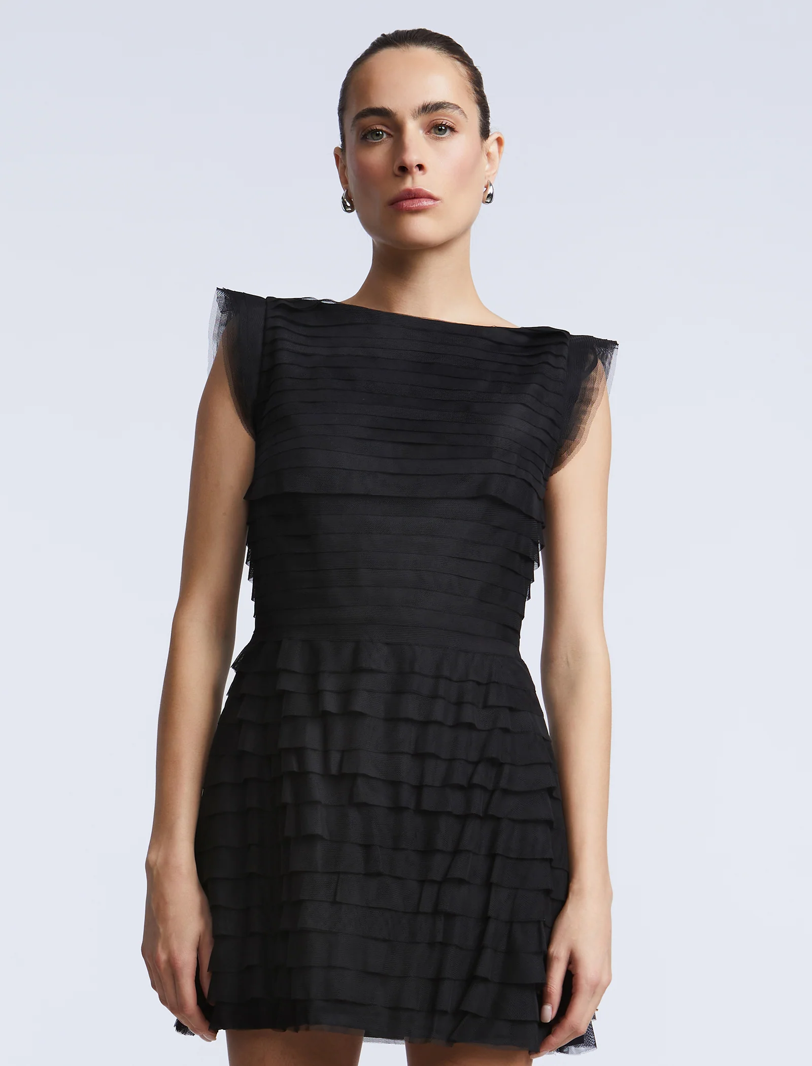 Tulle Tiered Mini Dress