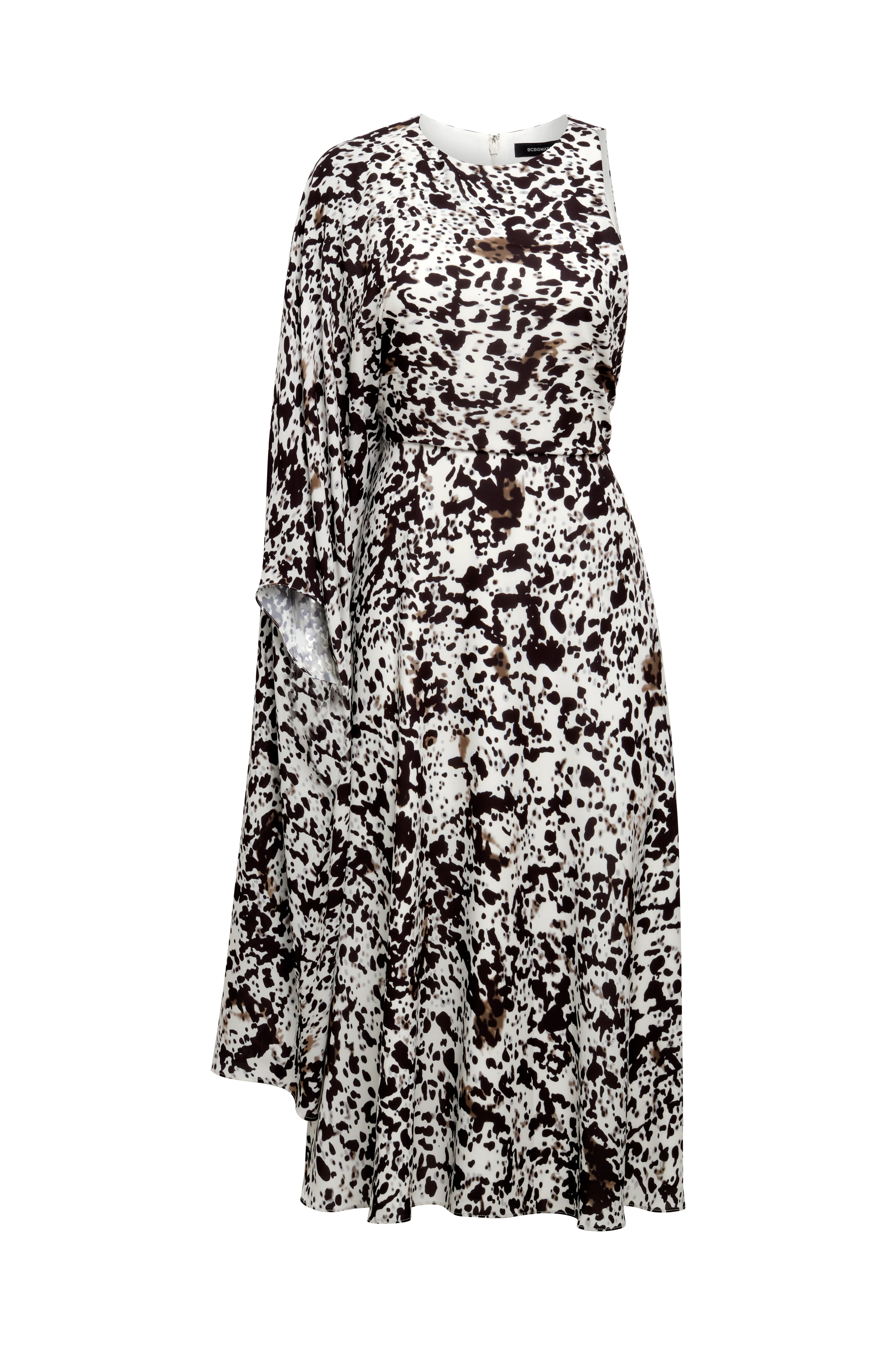 One Sleeve Midi Dress