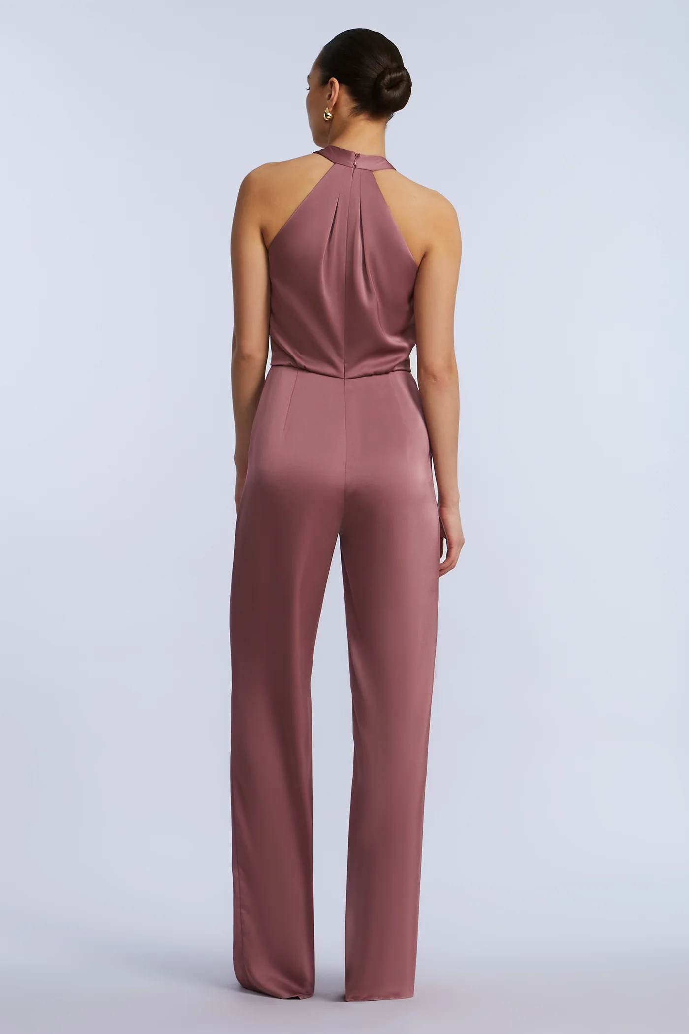 Pleated Halter Jumpsuit