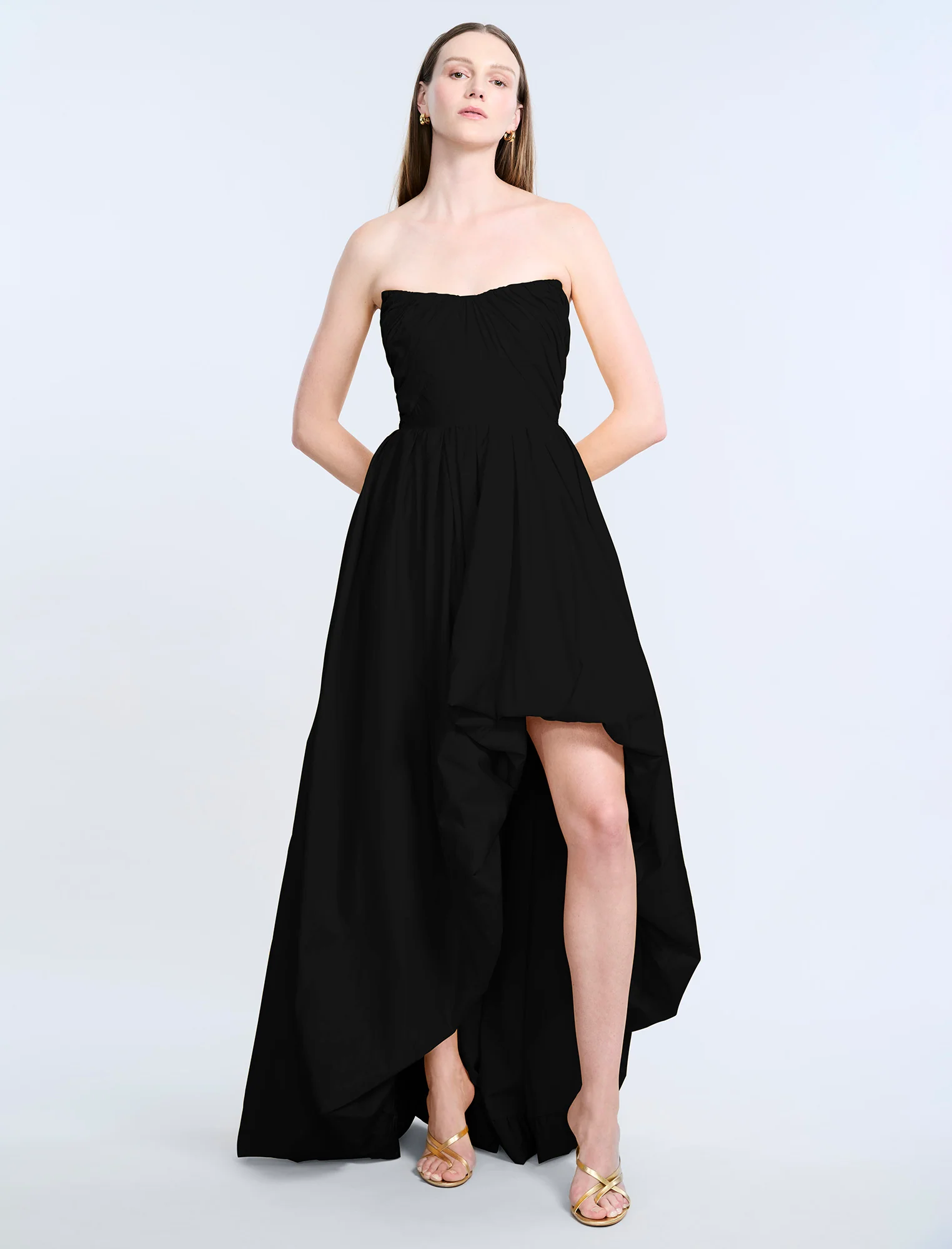 High Slit Ball Gown