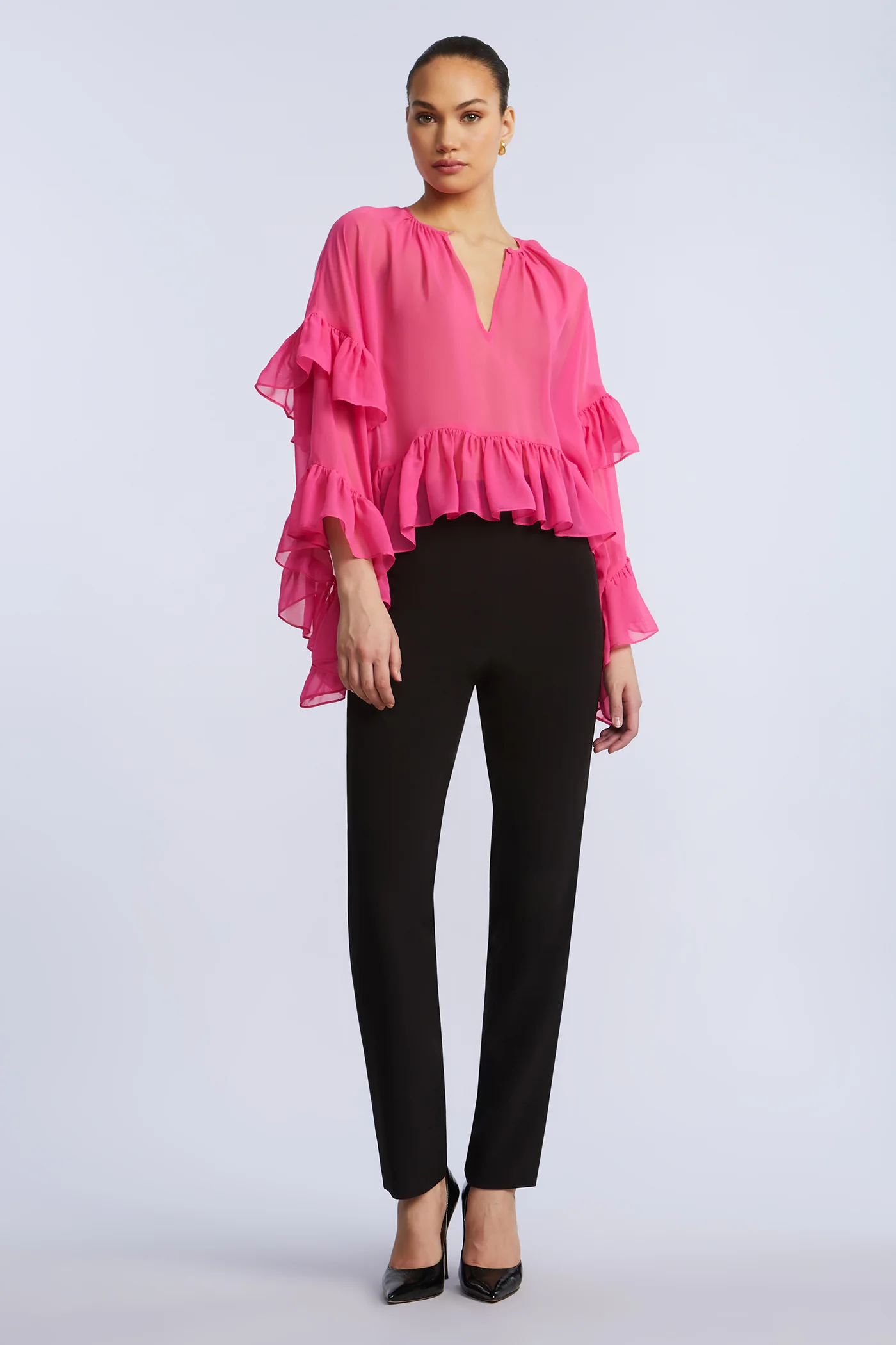 Ruffle Swing Top
