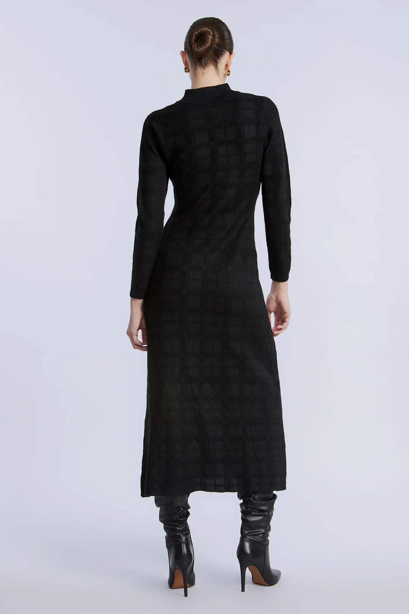 Turtleneck Openweave Dress