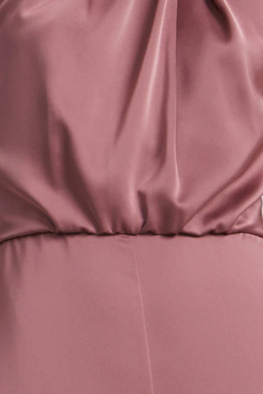 Pleated Halter Jumpsuit