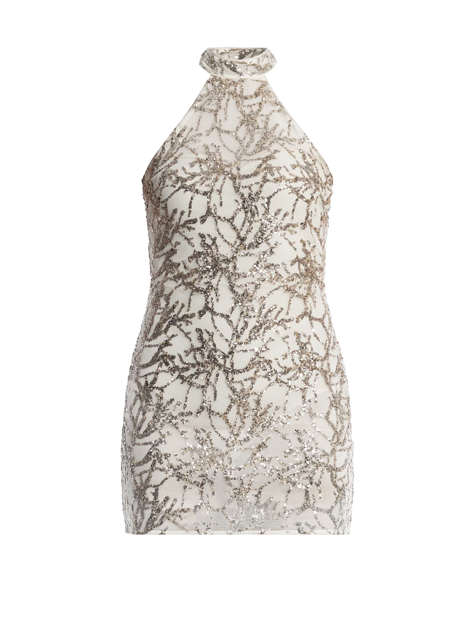 Mock Neck Embellished Mini