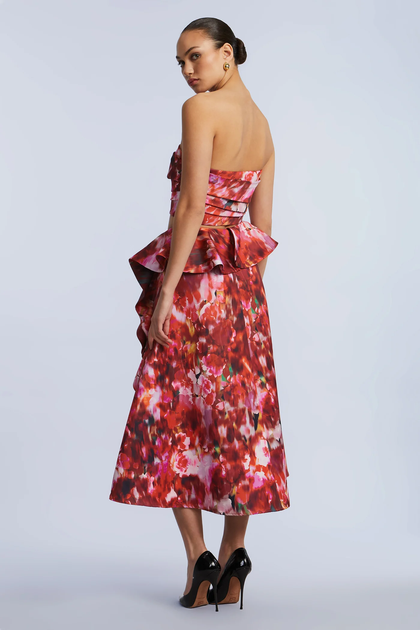 Pleated Satin Bustier