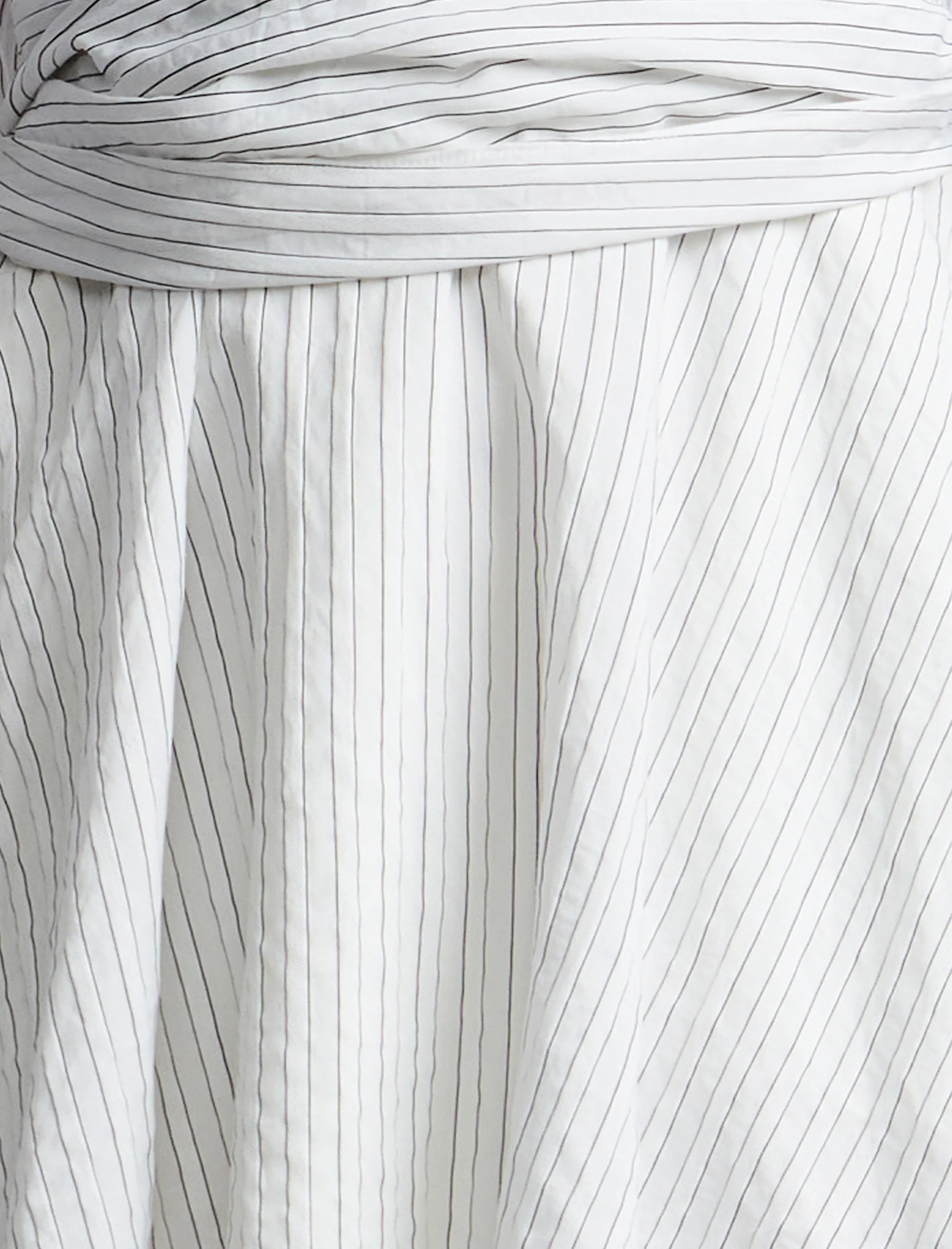 Stripe Shirt Dress With Lace