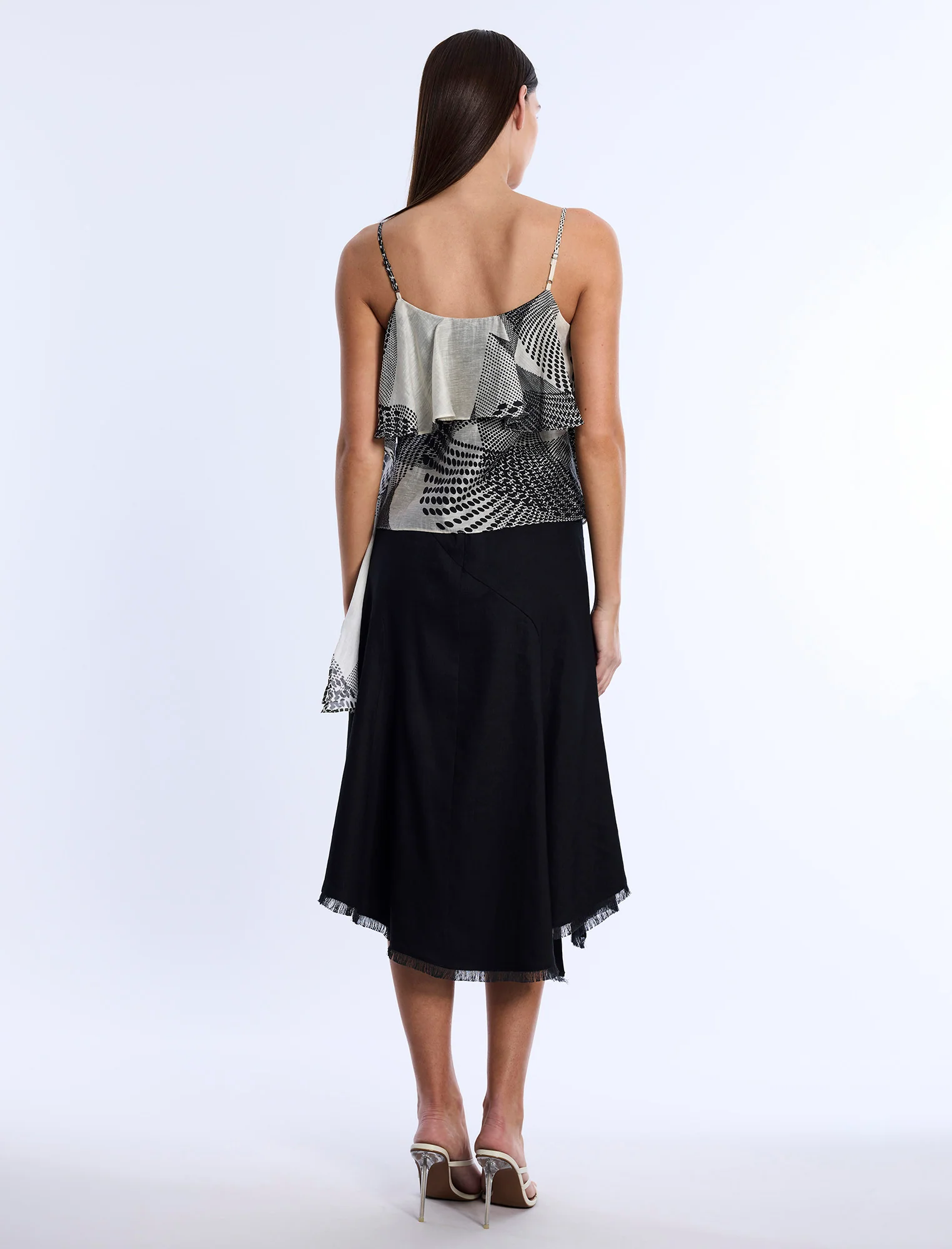 Printed Flounce Cami