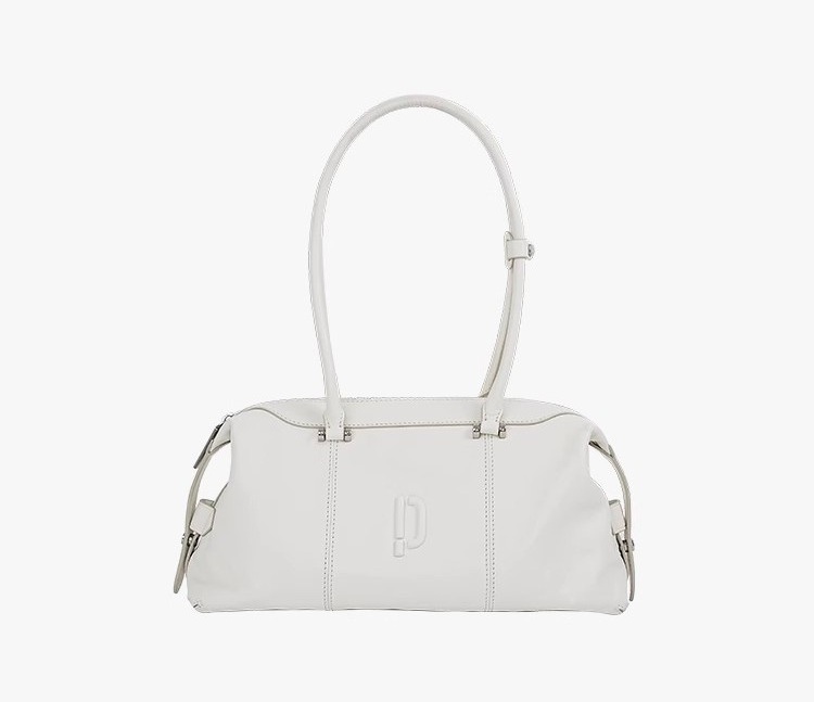 Clown bowling bag, tanned leather, oil wax, long handle, hand-held armpit bag, baguette, super popular Boston bag