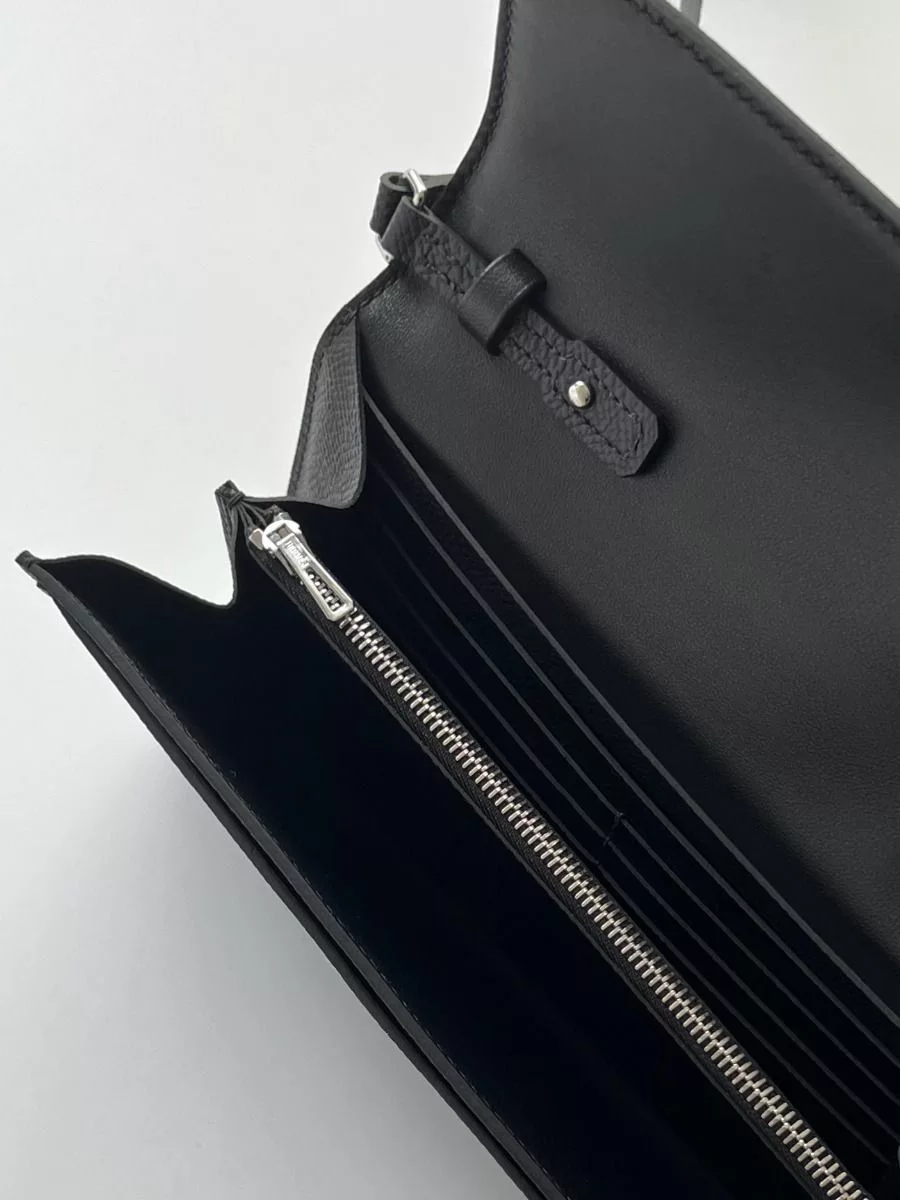 Hermes Constance To Go Wallet in Black Epsom Calfskin – HW178