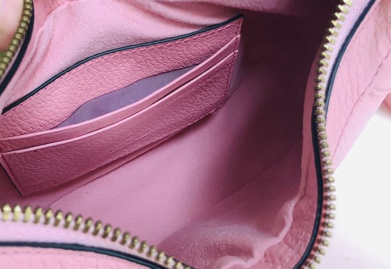 GUCCI APHRODITE SMALL SHOULDER BAG IN LIGHT PINK LEATHER – GB42