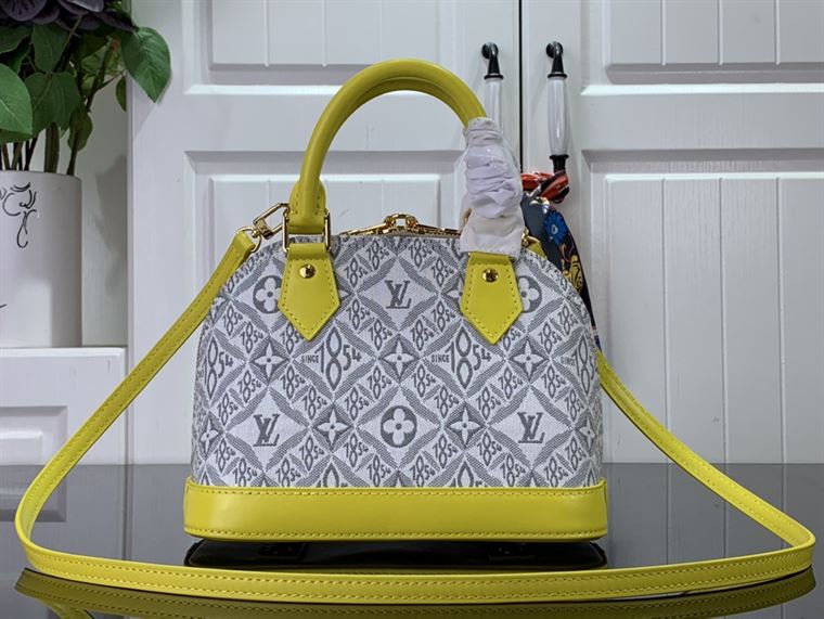 LOUIS VUITTON ALMA BB White Yellow – LW086