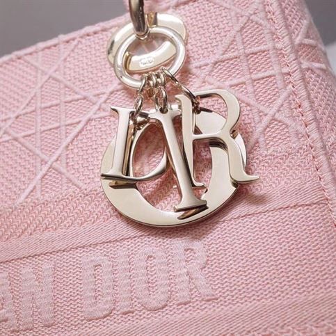 MEDIUM LADY D-LITE BAG ROSEWOOD CANNAGE EMBROIDERY – DOB004