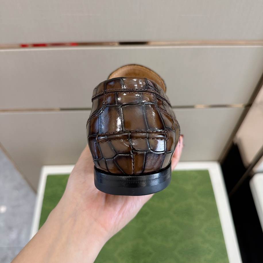 Gucci Thick Base Elevation Brown Loafer – GL086