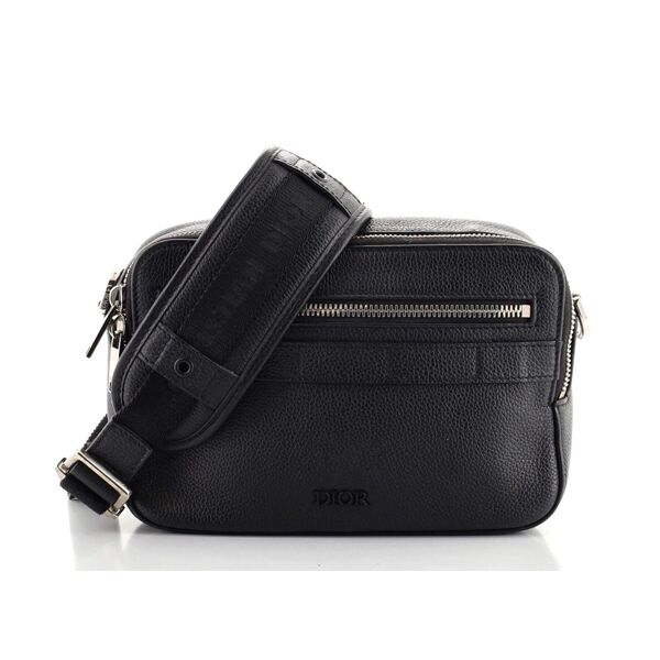 DIOR SAFARI MESSENGER BAG LEATHER BLACK – DIO013