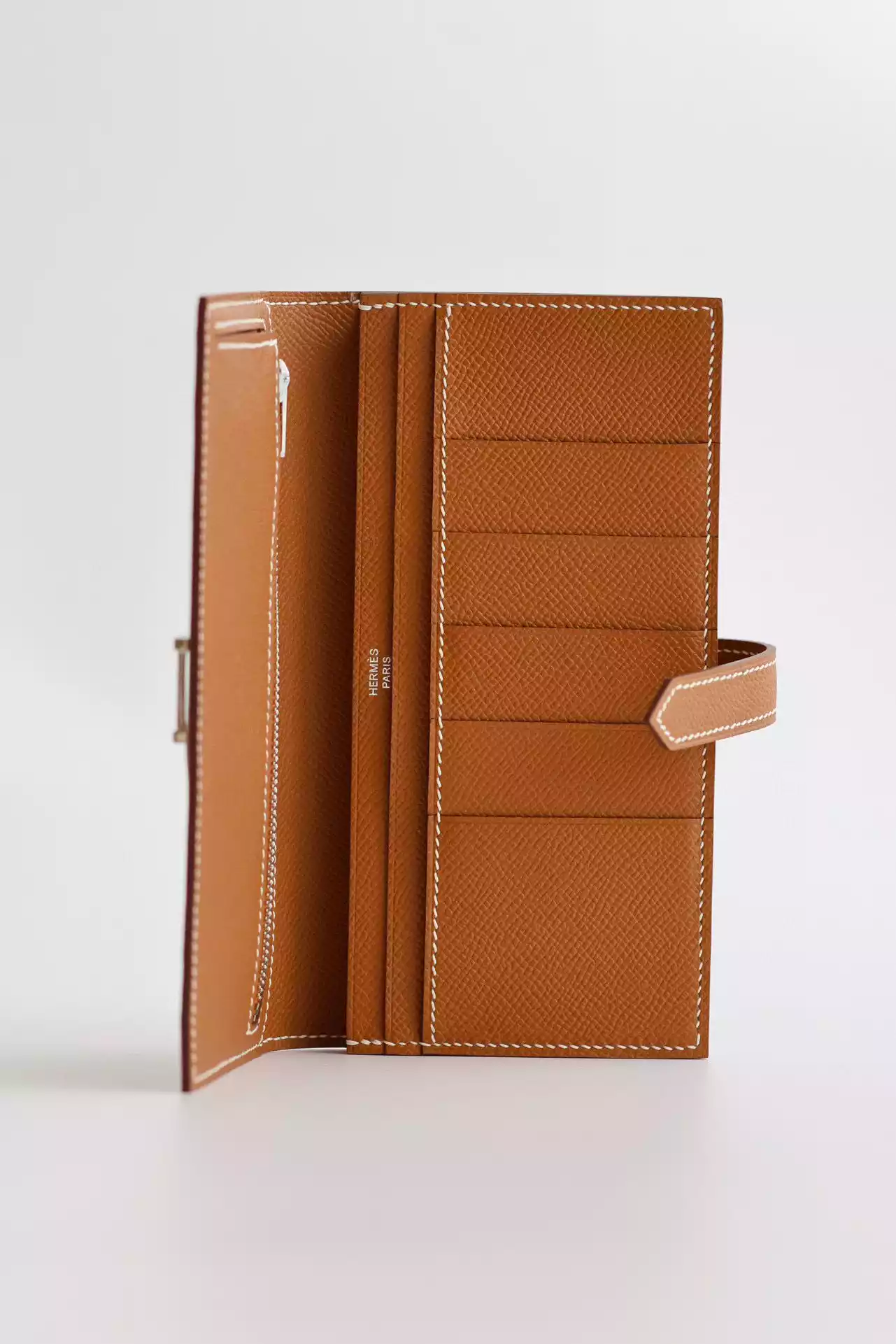 Hermes Bearn Long Handmade Wallet in Gold Epsom Calfskin – HW145