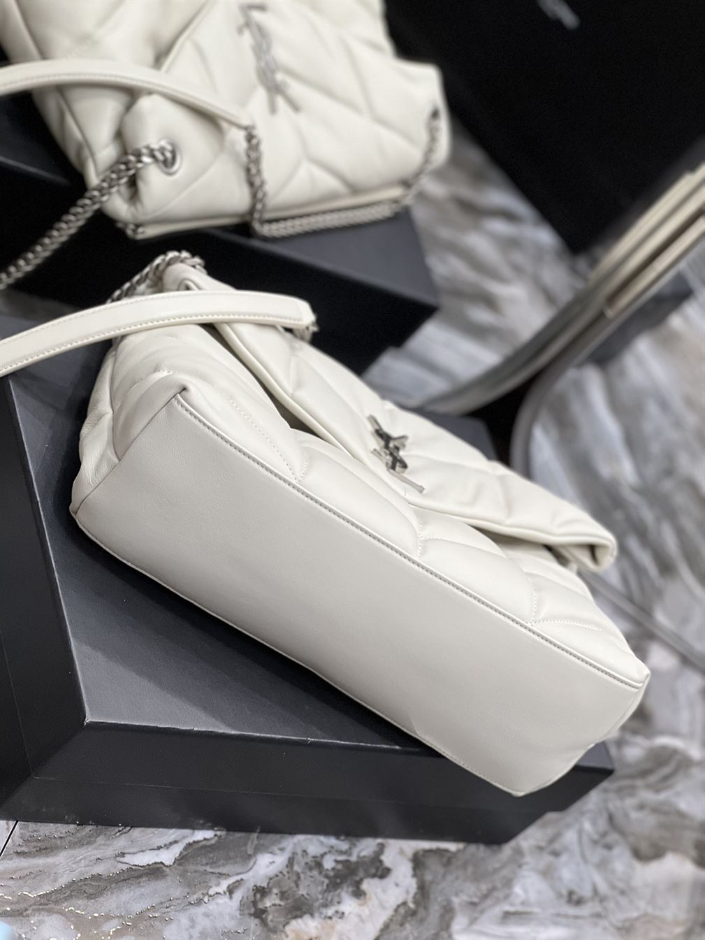 YSL PUFFER TOY WHITE BAG – YB017