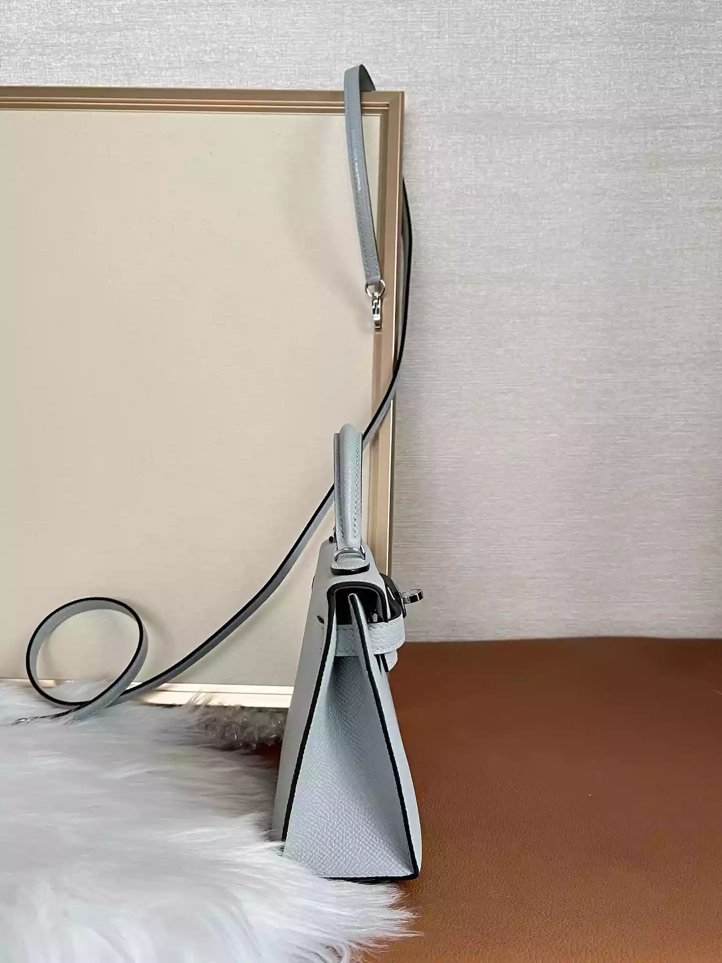 Hermès Bleu Glacier Epsom Mini Kelly 20 II Palladium Hardware – HW191