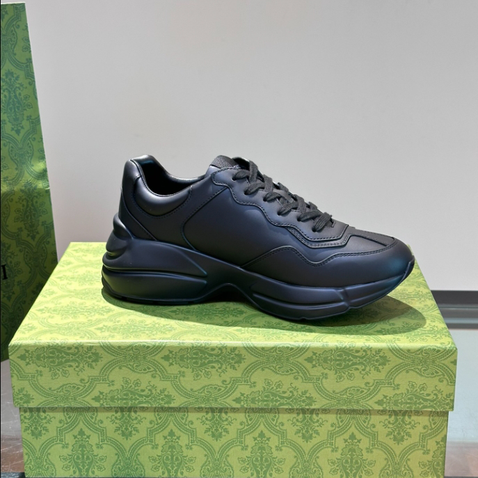 Gucci Rhyton Black Leather Sneaker – GCC172