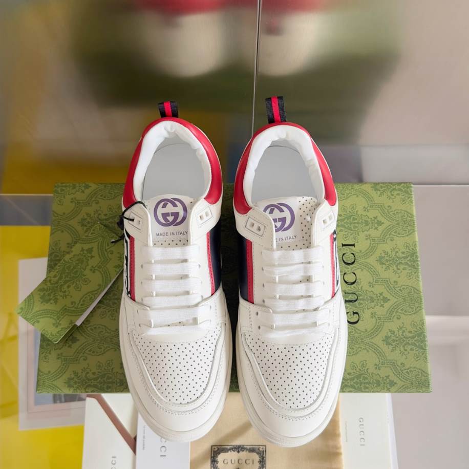 Gucci Basket White And Red Sneakers – GCC219