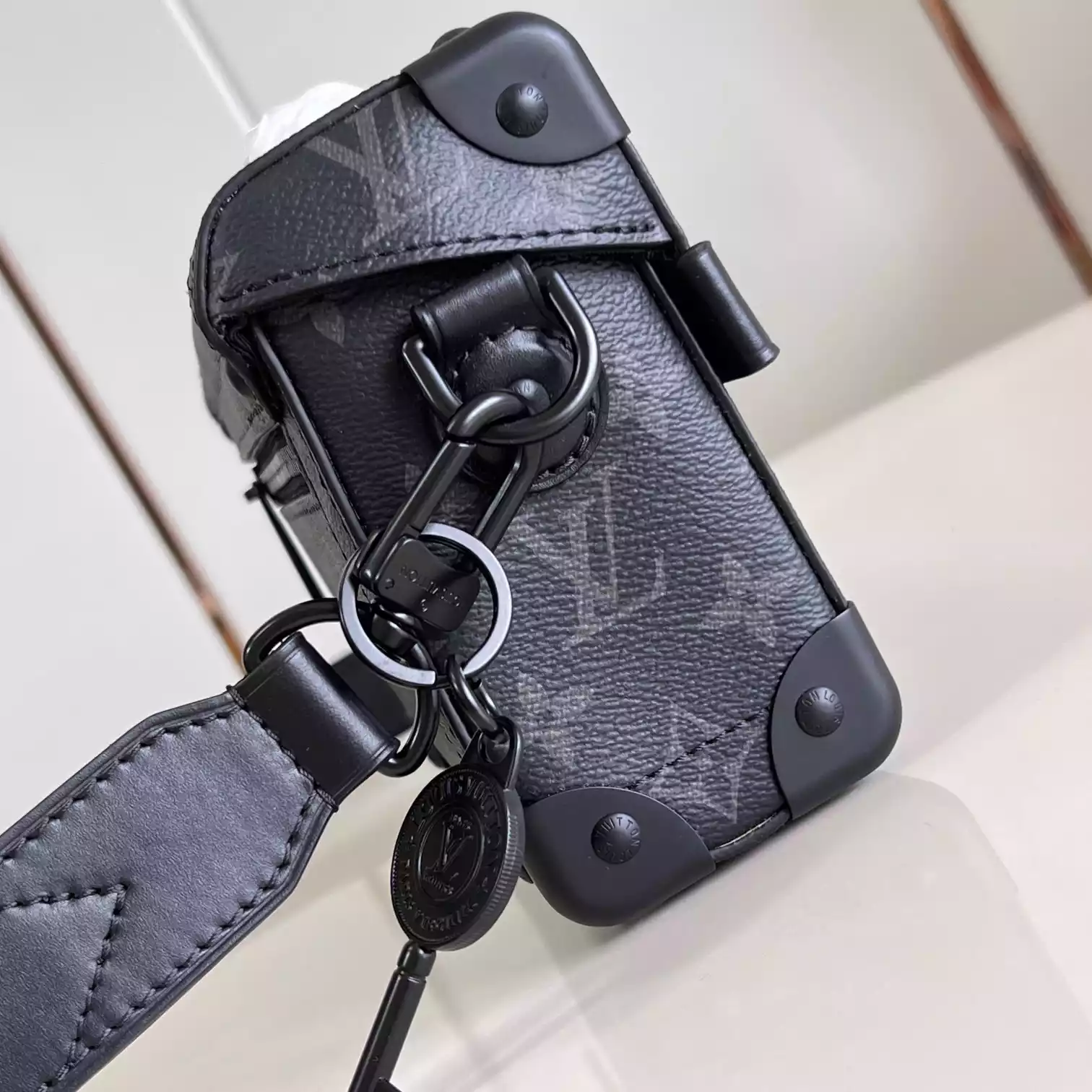 SOUL TRUNK BLACK MONOGRAM ECLIPSE CANVAS M11743 – LW438