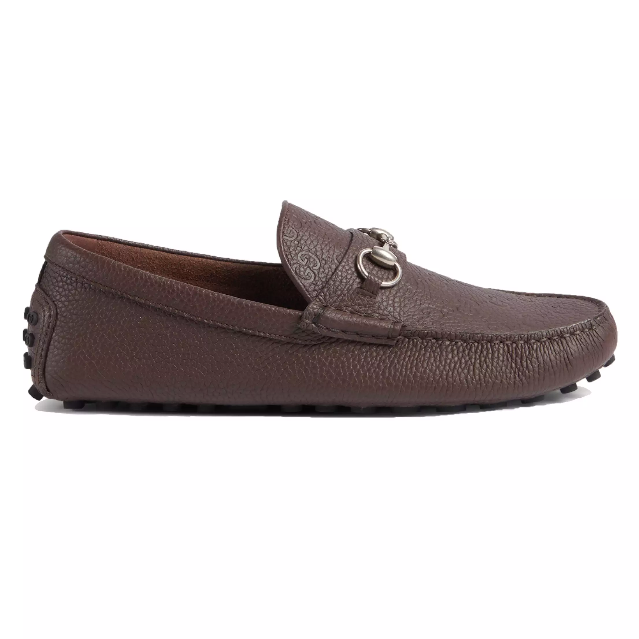 MEN’S DRIVER WITH HORSEBIT IN DARK BROWN – GL095