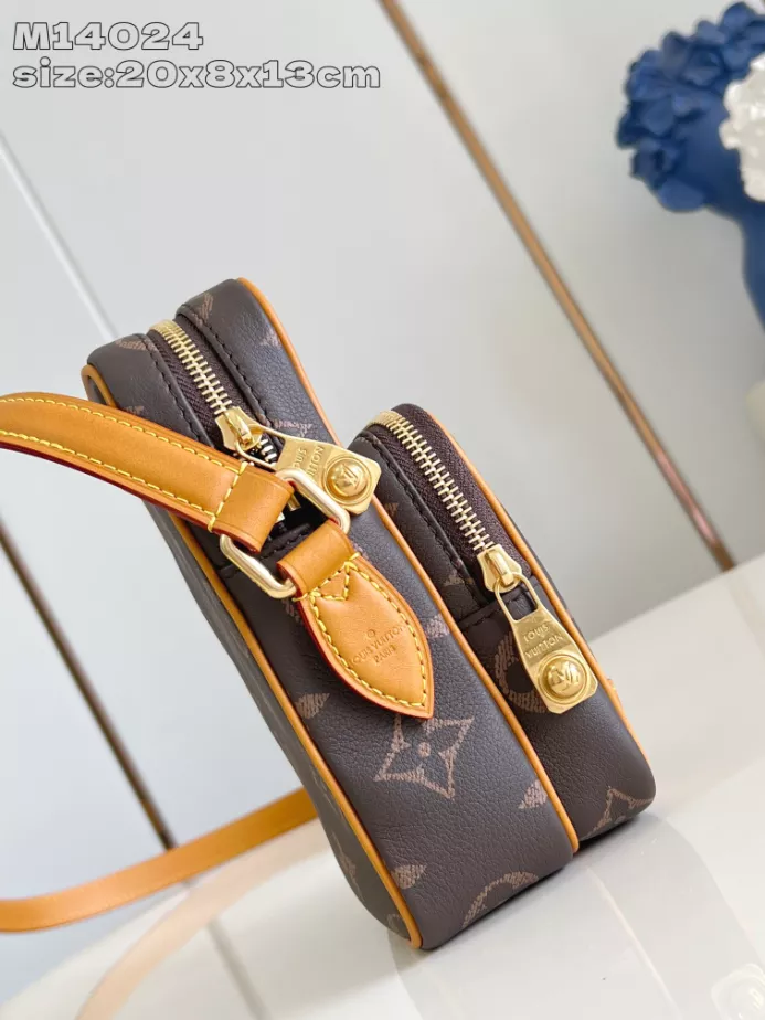 AMAZONE CROSS-BODY BAG BROWN CALF LEATHER M14024 – LW279