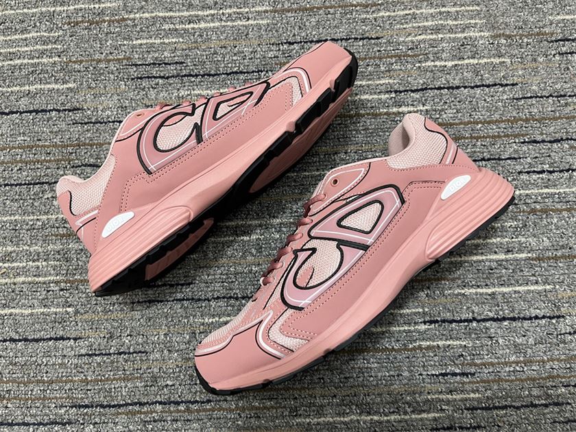 DIOR B30 SNEAKER PINK MESH AND TECHNICAL FABRIC – DO108