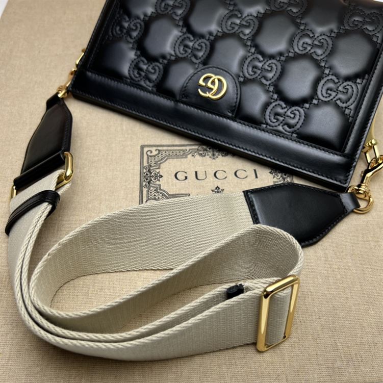 GUCCI SMALL GG QUILTED LEATHER BAG IN BLACK – GB29