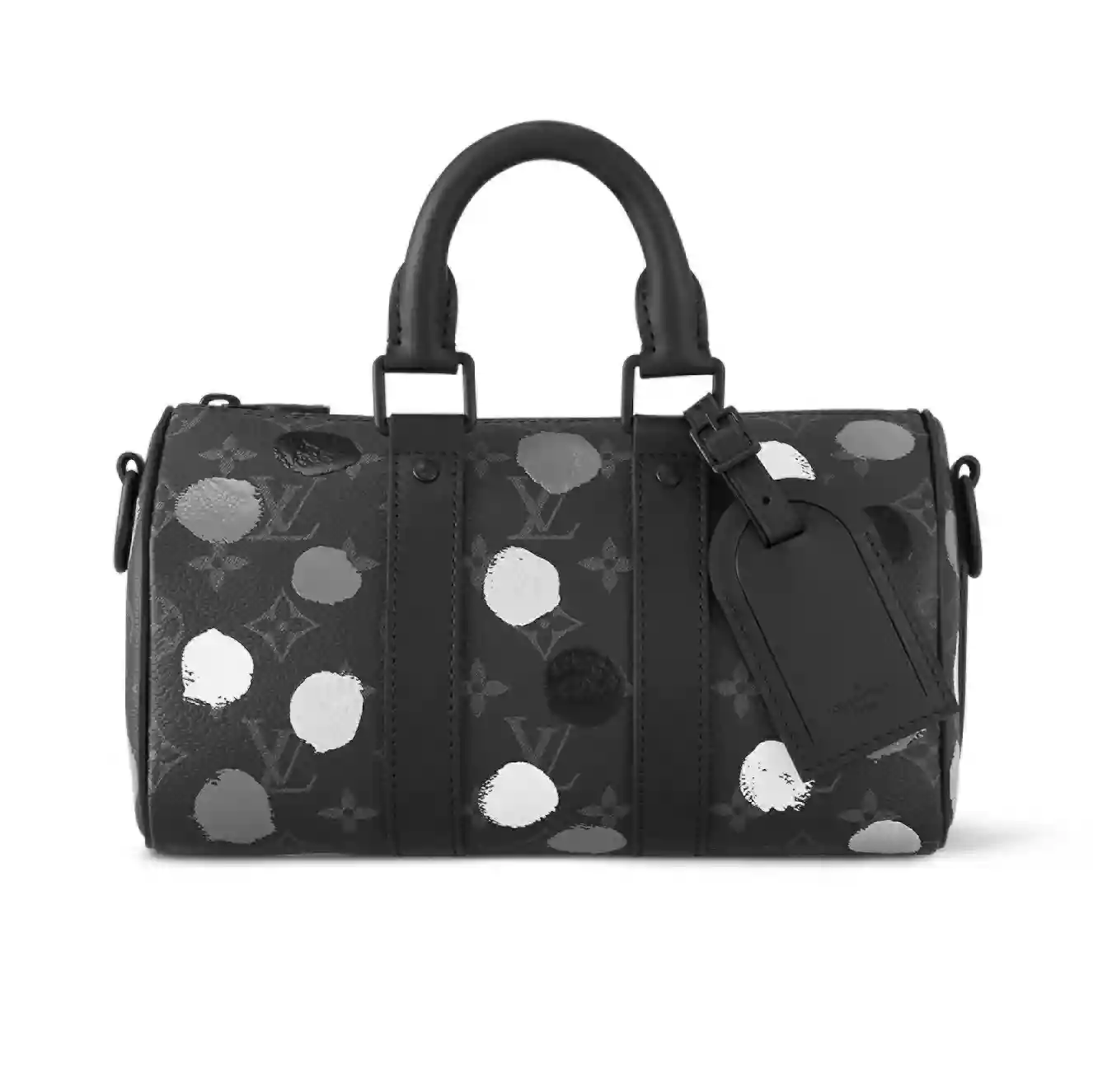 X Yayoi Kusama Keepall 25 Bag in Black and Silver M46406 – LW252