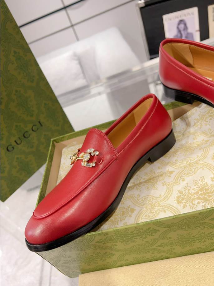 Gucci Jordaan Red Loafer – GL069