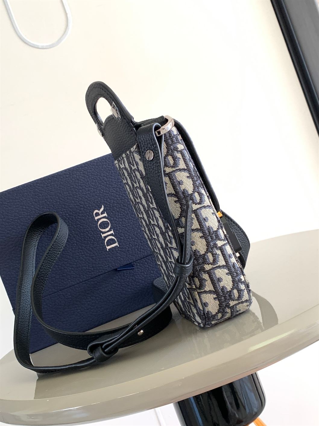 DIOR SADDLE VERTICAL POUCH WITH STRAP – DIO048