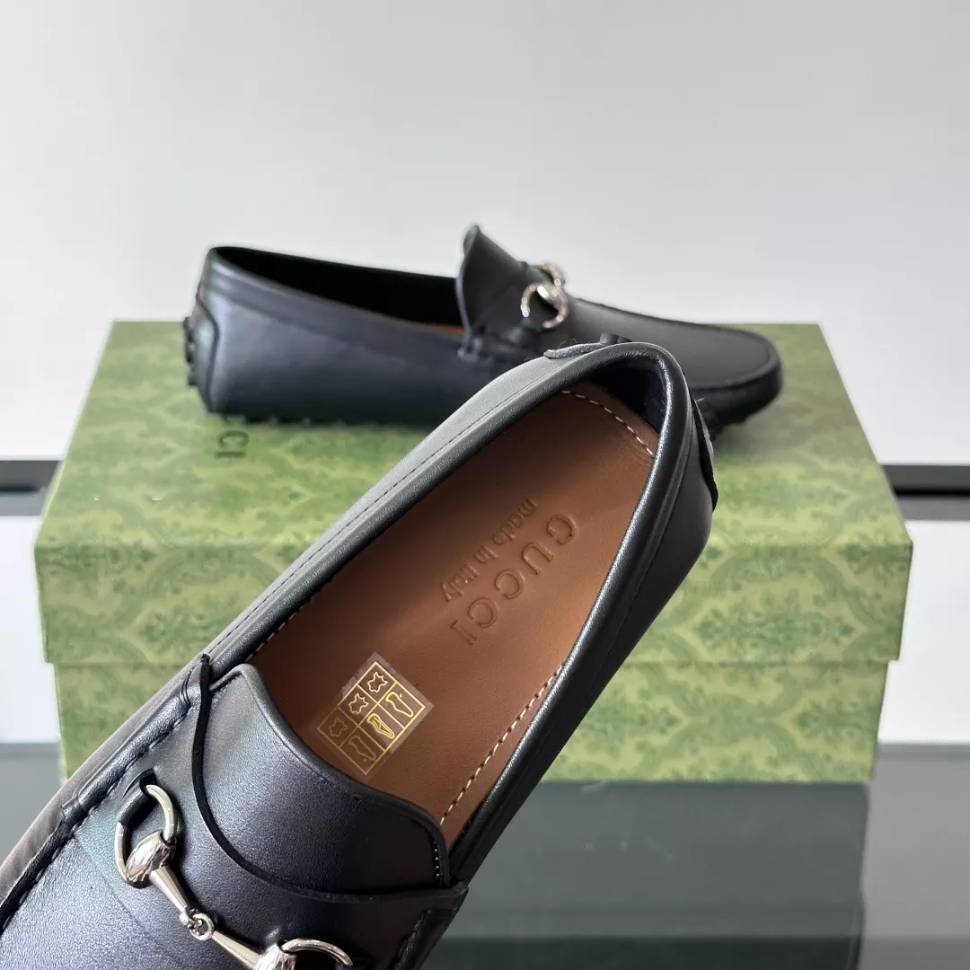 MEN’S DRIVER WITH HORSEBIT BLACK LEATHER – GL098