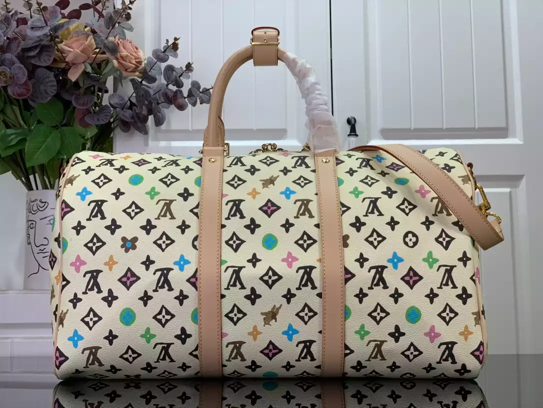 LV Keepall Bandoulière 50 in Vanilla Monogram Craggy Coated Canvas – LW177
