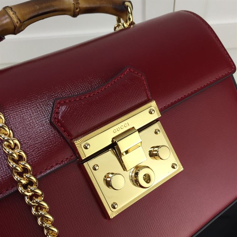 GUCCI PADLOCK GG SMALL BAMBOO SHOULDER BAG – GB87