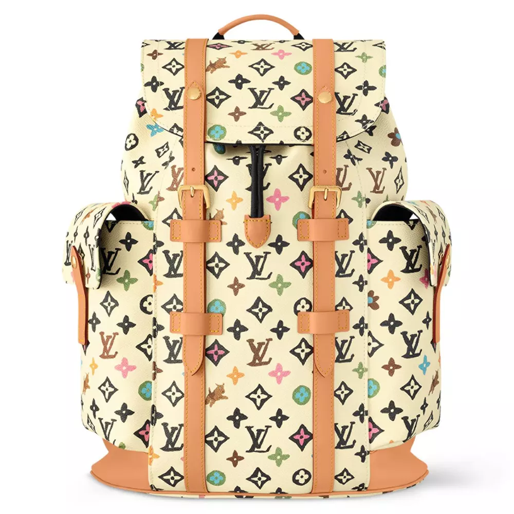 CHRISTOPHER MM BACKPACK VANILLA MONOGRAM CRAGGY COATED CANVAS M25240 – LW350