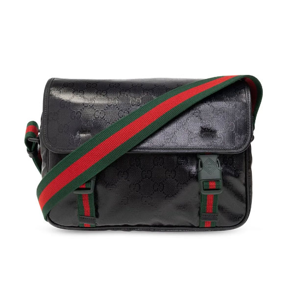 GUCCI MONOGRAMMED BUCKLE DETAILED SHOULDER BAG – BG054