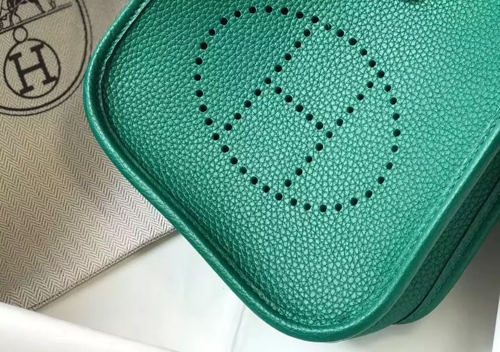 Hermes Evelyne III TPM Bag In Vert Vertigo Clemence Leather – HW056