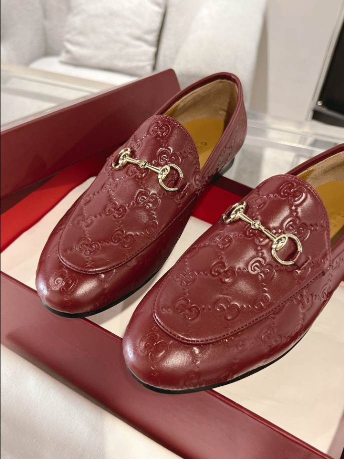 Gucci Horsebit Bright Red GC Monogram Loafer – GL064