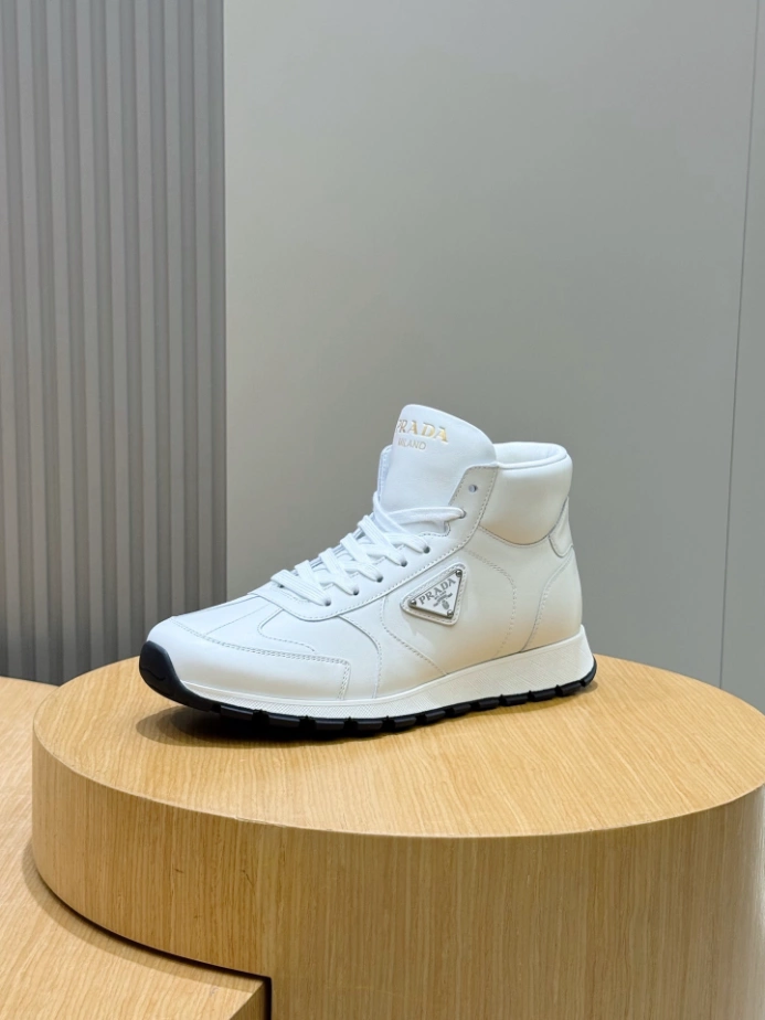 PRADA BRUSHED LEATHER SNEAKERS – PRS073