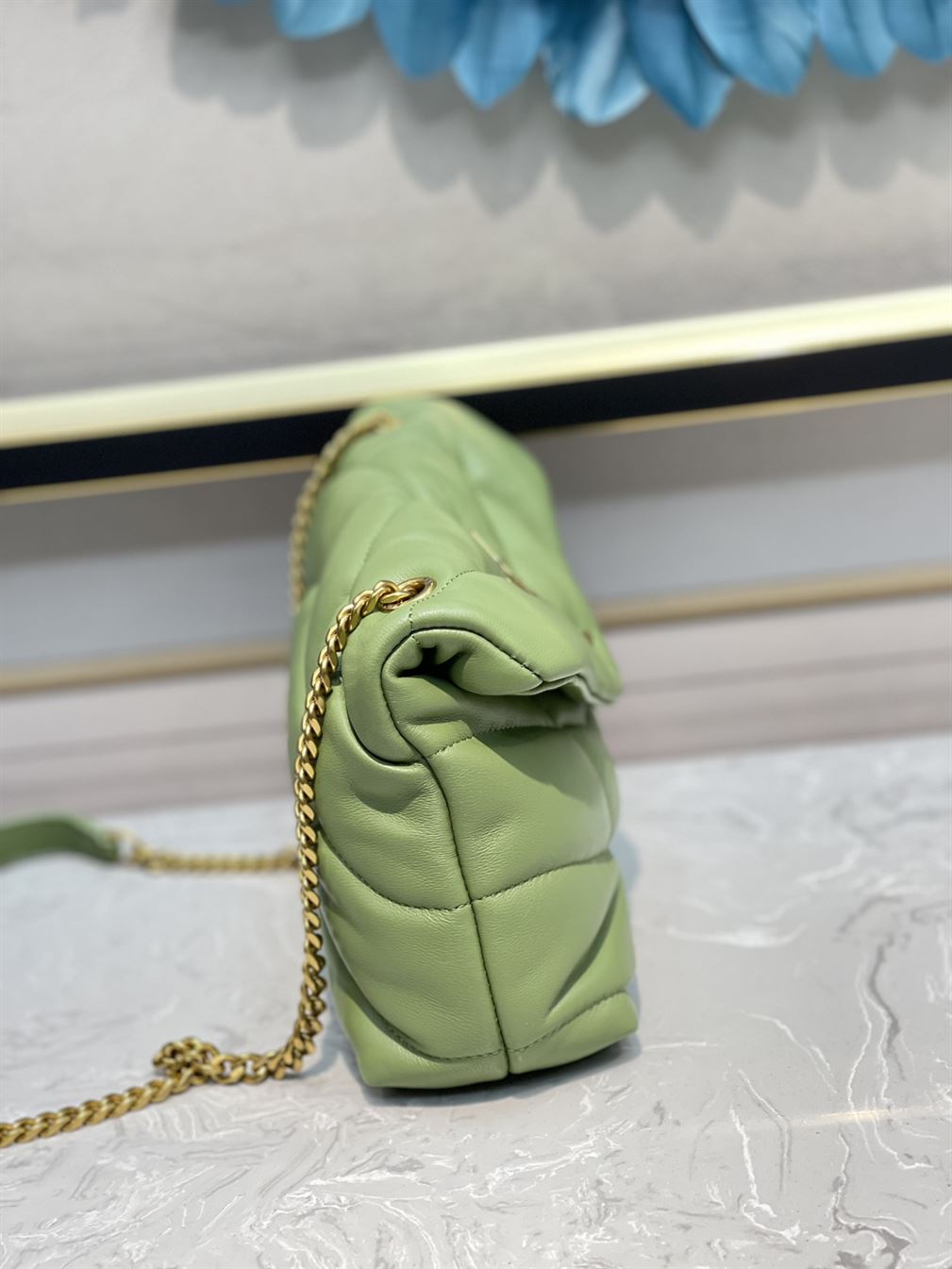 YSL PUFFER TOY MINT GREEN BAG – YB019