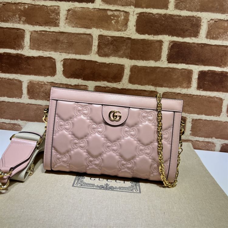 GUCCI SMALL GG QUILTED LEATHER BAG IN PINK – GB30